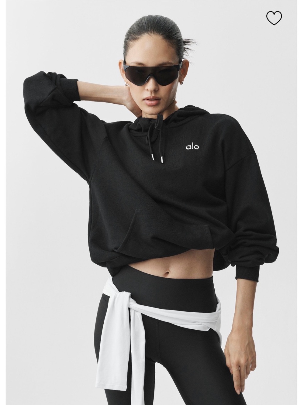 ALO Yoga Black Accolade Unisex hoodie Black - Picture 1 of 6